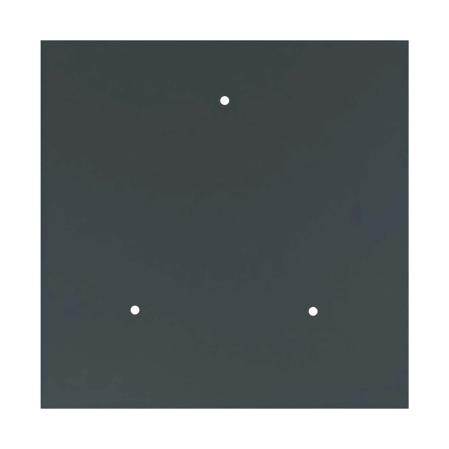 XXL Square Ceiling Canopy Rose-One, 400 mm with 3 holes and 4 side holes - Anthracite - Image 3