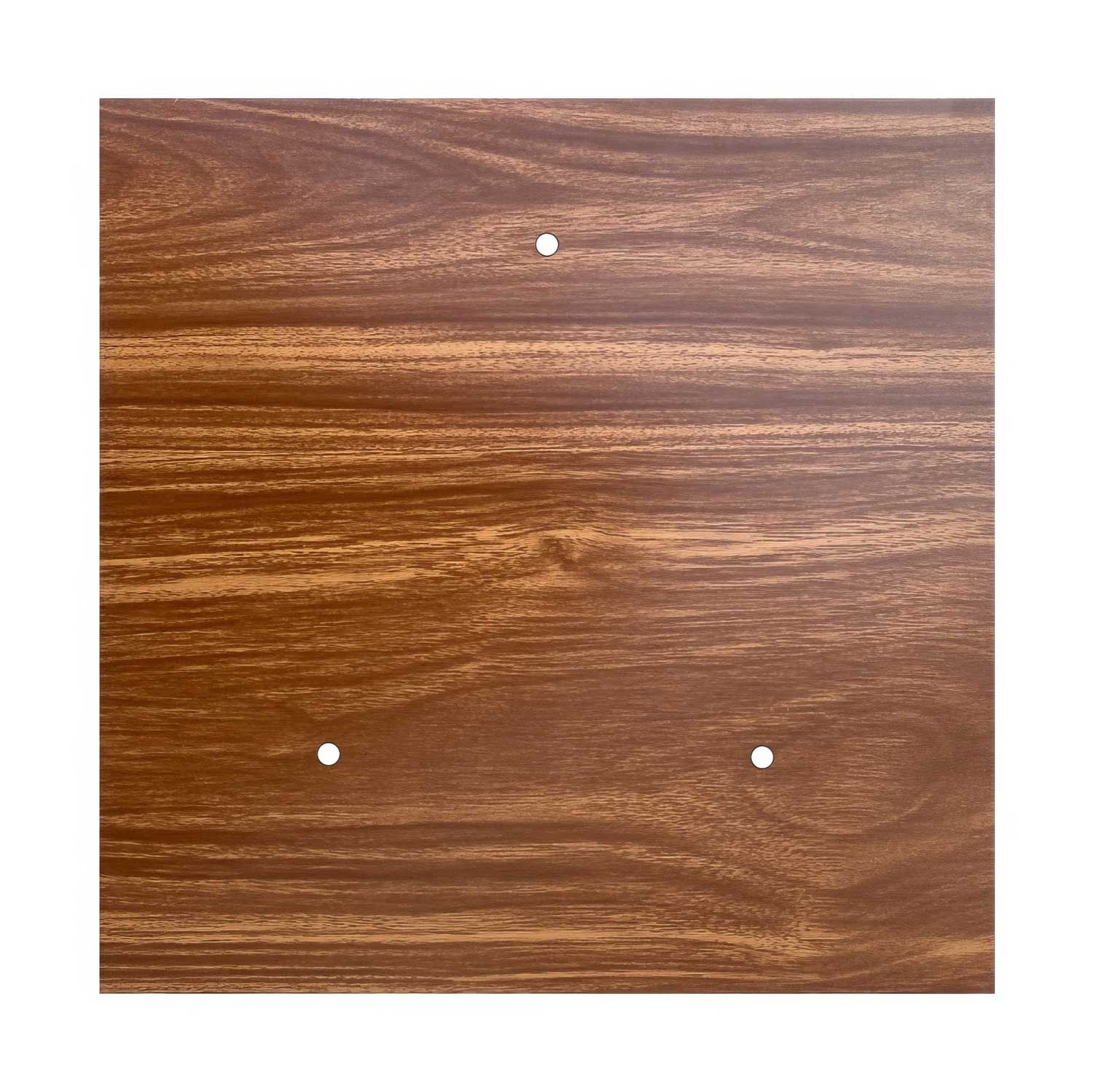 XXL Rose-One square ceiling canopy, 400 mm with 3 holes and 4 side holes - Wood - Image 3