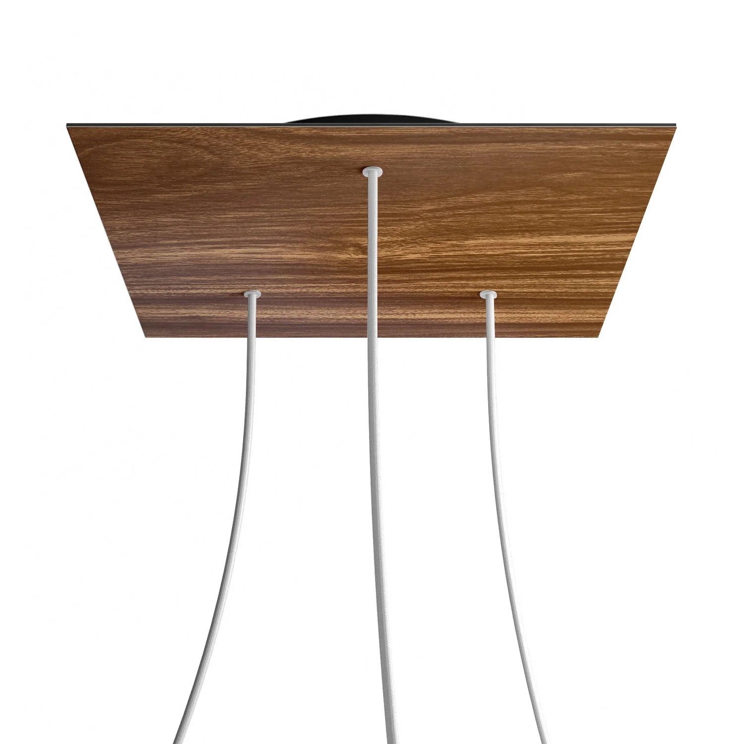 XXL Rose-One square ceiling canopy, 400 mm with 3 holes and 4 side holes - Wood - Image 8