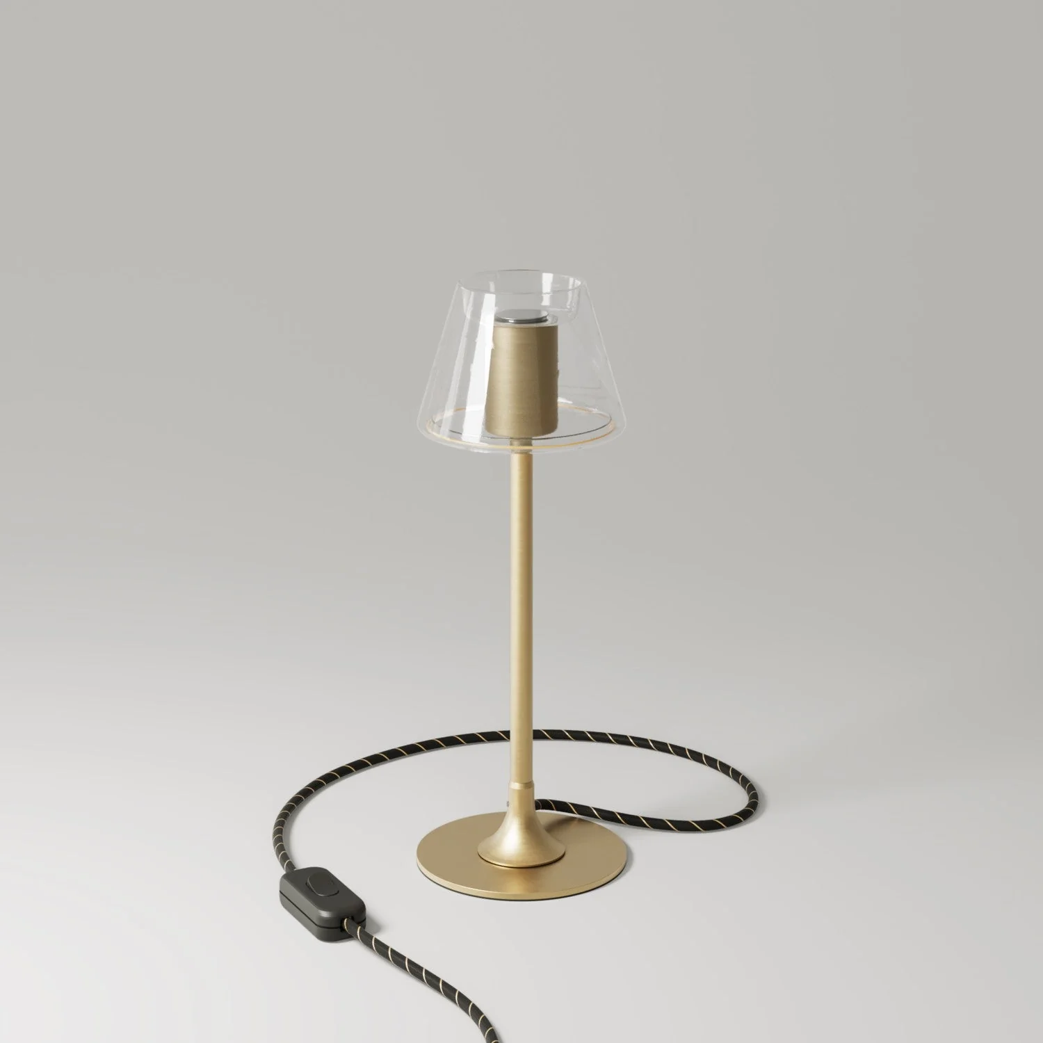 MAG-Y G07 table lamp with round metal base - Brushed bronze - Image 3