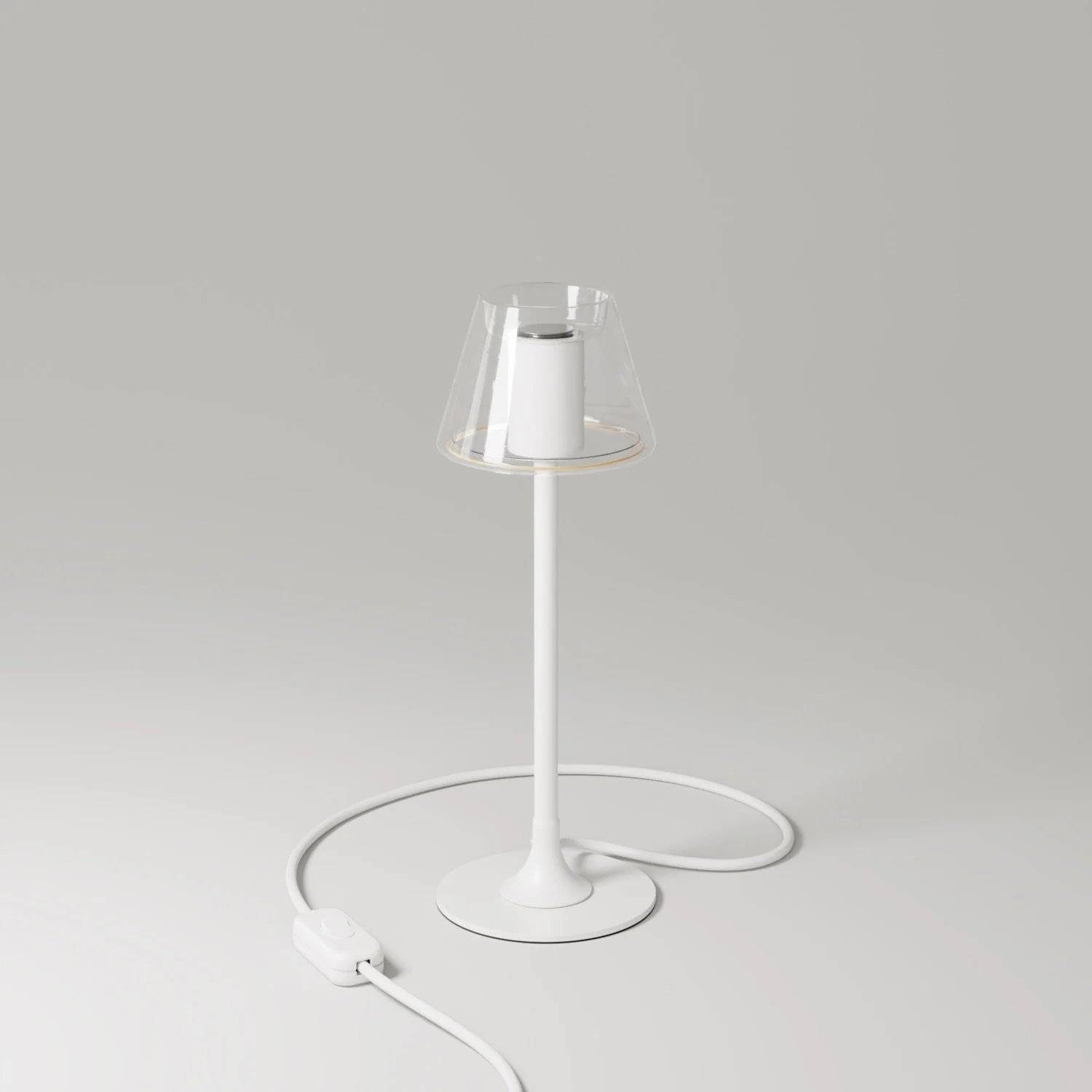 MAG-Y G07 table lamp with round metal base - Matt white - Image 3
