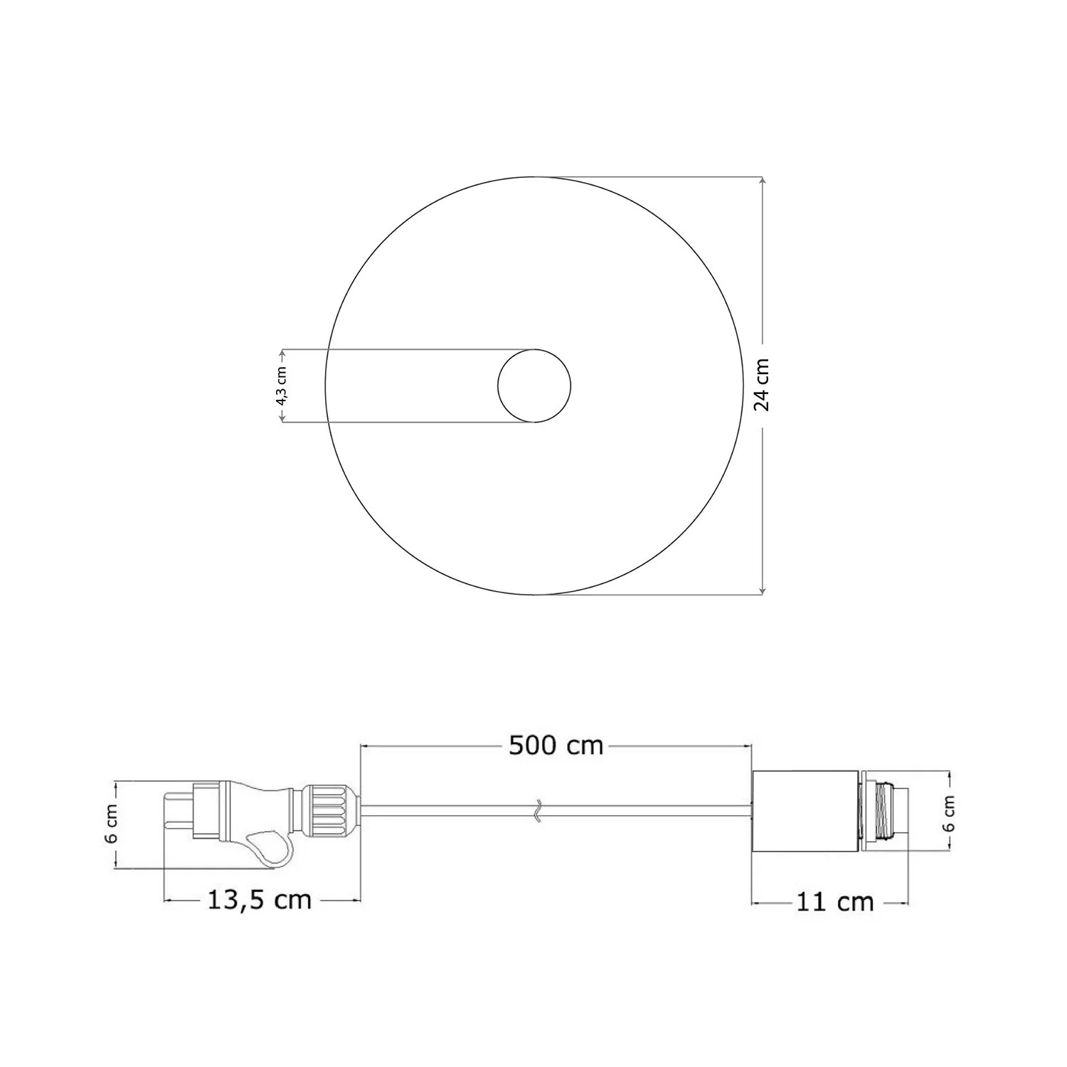 Snake Eiva with mini Ellepì 'Maioliche' Black and White Lampshade, portable outdoor IP65 lamp with Plug - Image 5