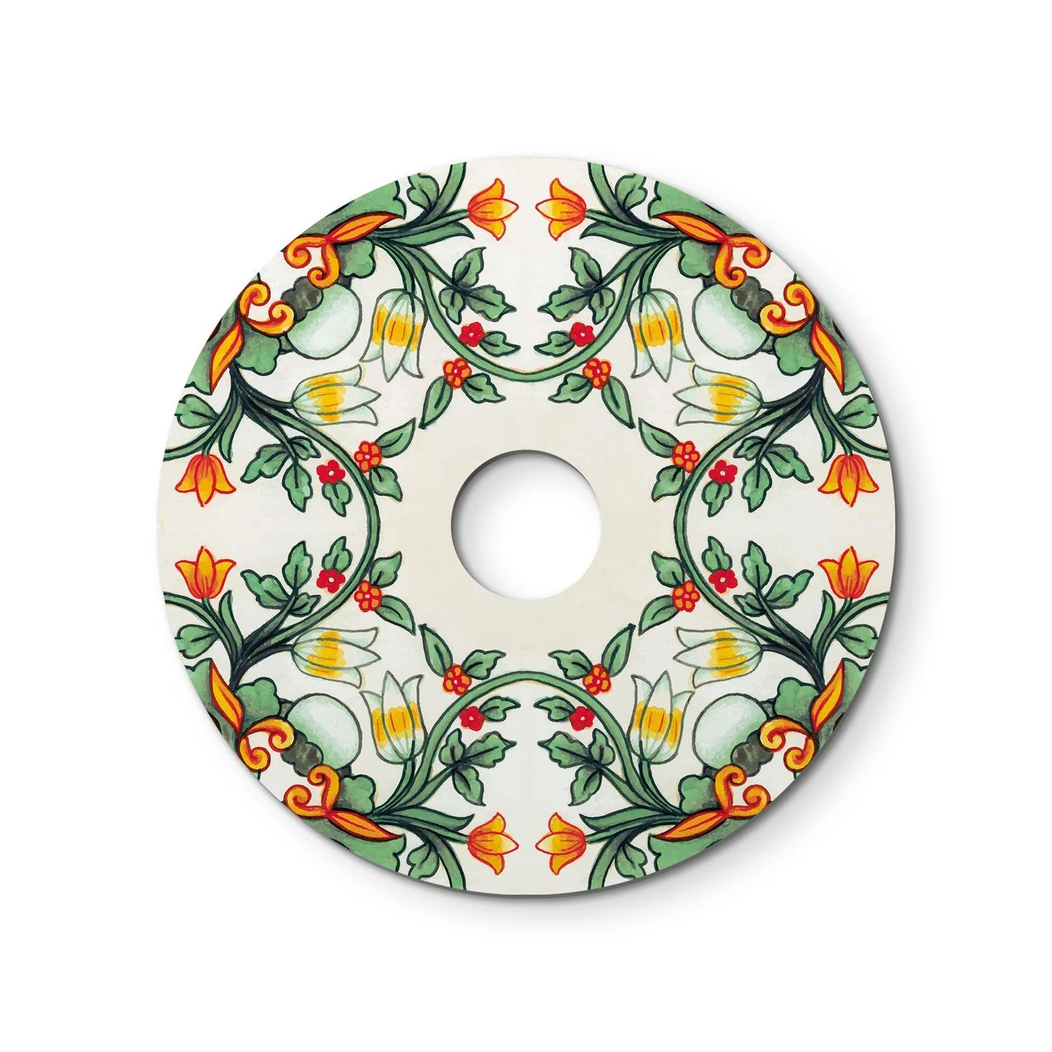 Snake Eiva with mini Piatto Ellepì 'Maioliche' Red and Green lampshade, portable outdoor IP65 lamp with plug - Image 4